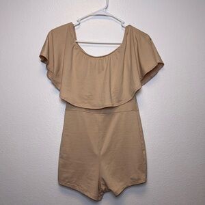 Elegant Tan Jumpsuit